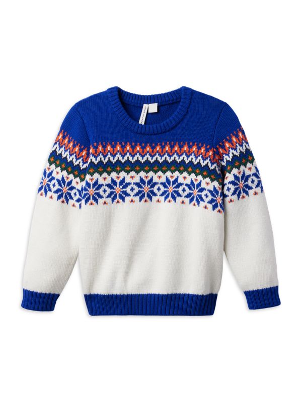 Janie and Jack Little Boy's Multicolored Fair Isle Sweater